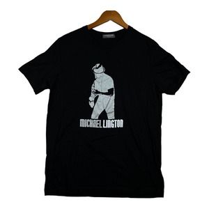 Leorever Michael Lington Saxophone Music Band Tour Black Men's T Shirt sz L